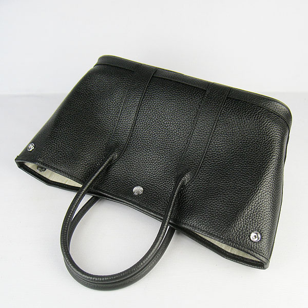 7A Hermes Garden Party Bag Black H2805 Replica